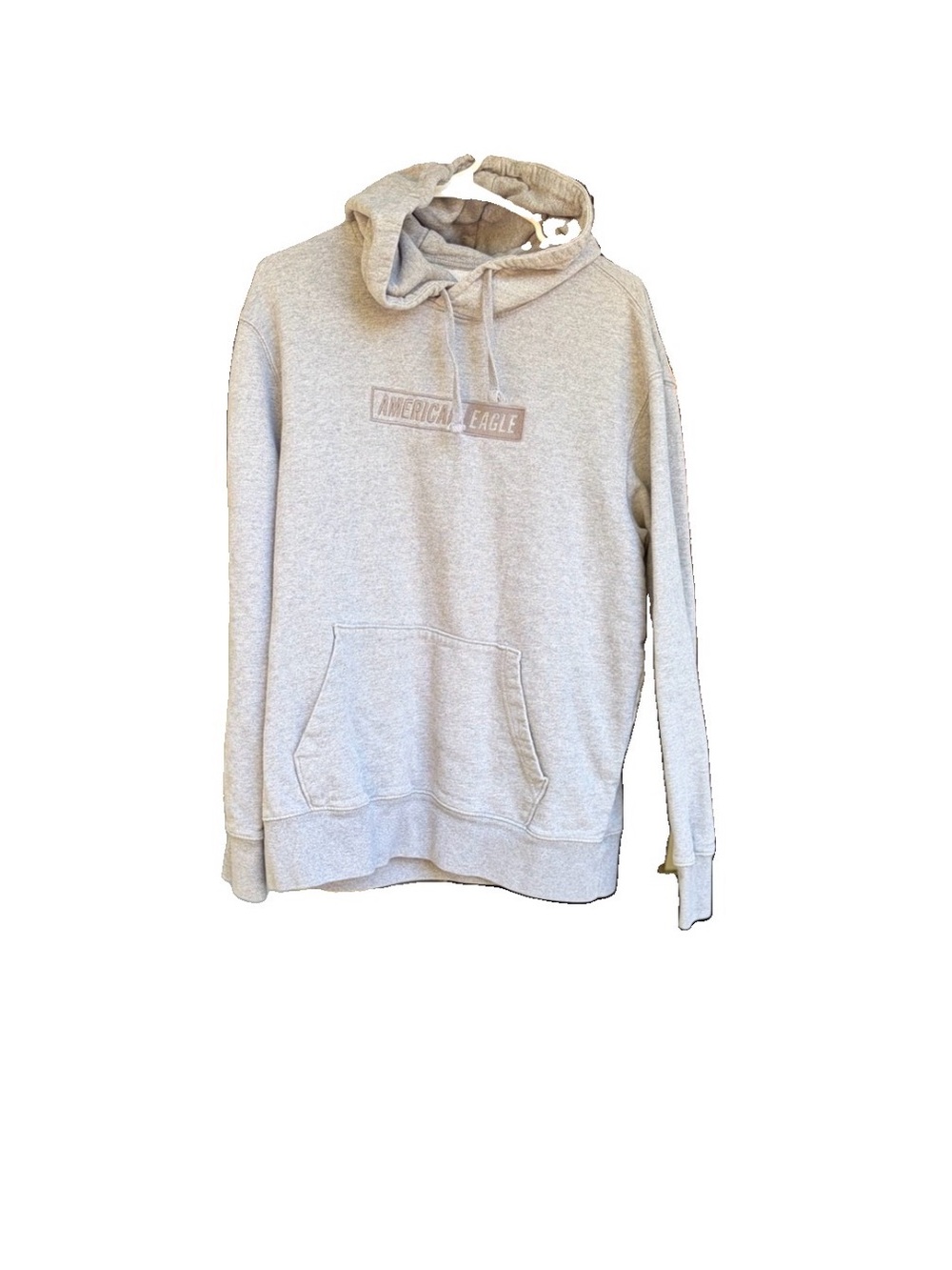 American Eagle Outfitters Light Gray Hoodie Sweatshirt